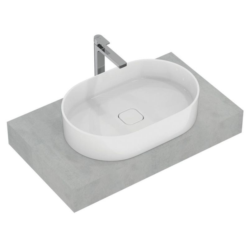 BLAT ADAPTO PT LAVOAR 70X50.5X12, FARA DECUPAJ, GRI PIETRIS